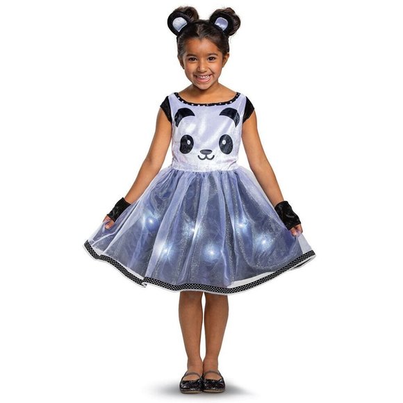 Disguise 4 Piece Light Up Panda Toddler Costume 2T New (Halloween/Dress Up) - Picture 1 of 6